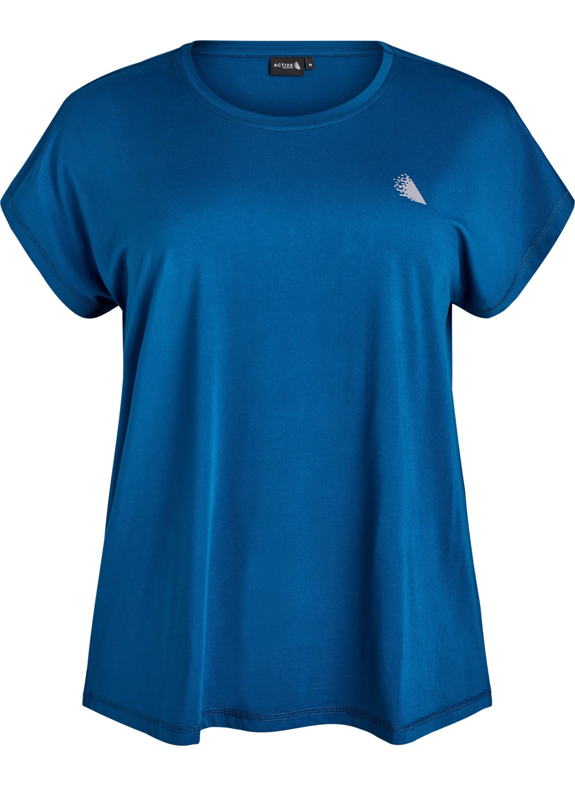 ZizzifashionSolid-coloured training T-shirt, Blue, Packshot image number 0