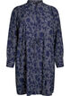 Shirt dress with tie belt and print, Blue, Packshot image number 0