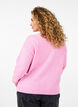 Short knitted cardigan with bows, Begonia Pink Comb, Model image number 1
