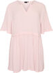 Tunic with crinkled texture and 1/2 sleeves, Pink, Packshot image number 0