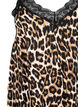 Strap dress in viscose with lace, Leopard, Packshot image number 2
