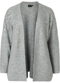 Knitted cardigan with sequins