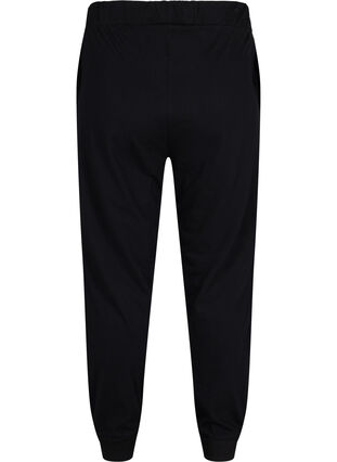 Cotton pyjama bottoms, Black, Packshot image number 1