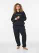 Sweatshirt with hood and print, Black, Model image number 1