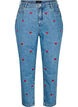 Mille mom fit jeans with embroidery, Light Blue, Packshot image number 0