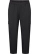 Trousers with cargo pockets and elasticated waist, Black, Packshot image number 0