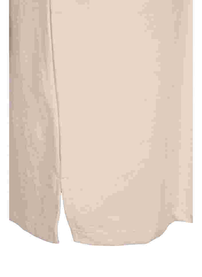 Sweater dress with short sleeves and slits, Pumice Stone, Packshot image number 3