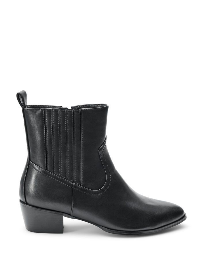 Long boot with detachable shaft, Black, Packshot image number 2