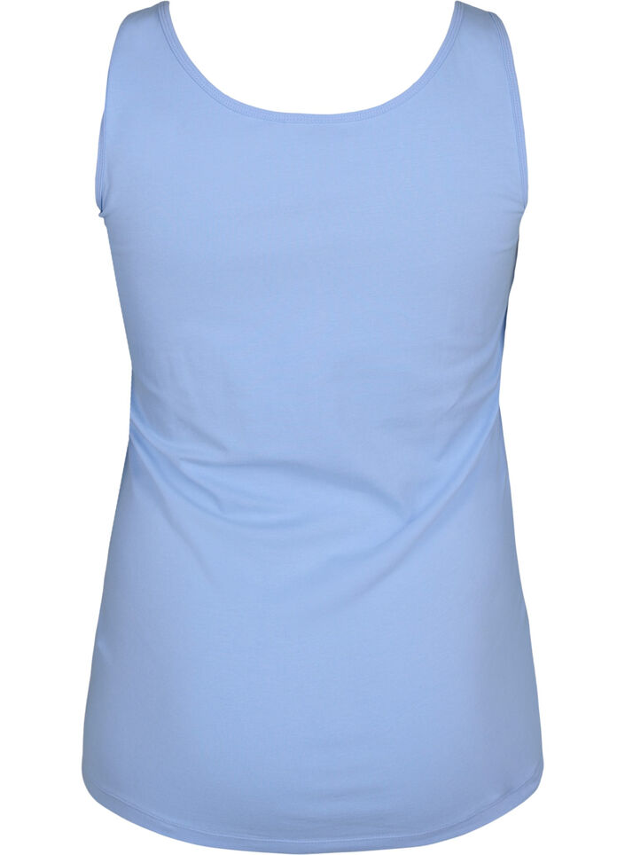 Cotton basic top, Light Blue, Packshot image number 1