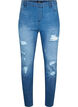 Jeggings with rip, Dark blue, Packshot image number 0