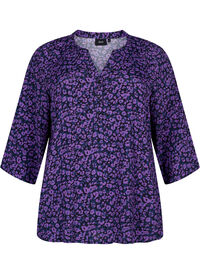 Blouse in viscose with 3/4 sleeves