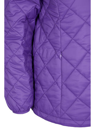 Lightweight quilted jacket with zip and pockets, Ultra Violet, Model image number 2