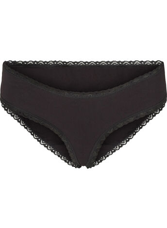 3-pack knickers with lace edges