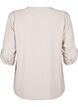 Viscose shirt blouse with 3/4 sleeves, Chateau Gray, Packshot image number 1