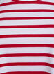 Striped T-shirt in organic cotton, Red, Packshot image number 2
