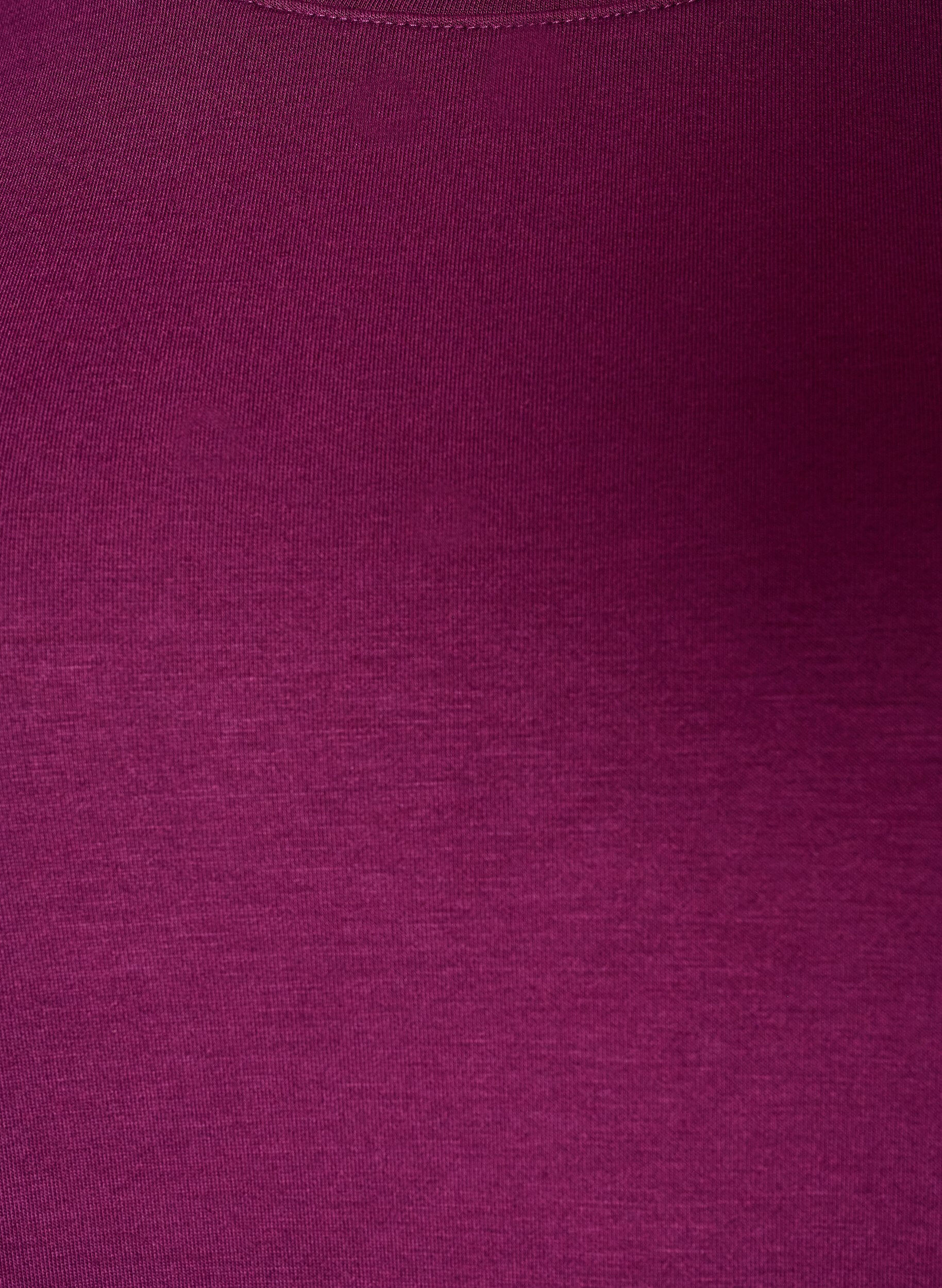 ZizzifashionLong-sleeved jersey blouse with a round neck, Purple, Packshot image number 2
