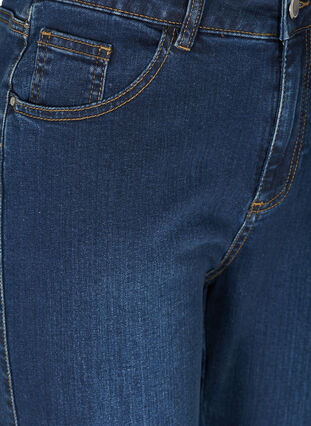 High-waisted Ellen bootcut jeans, Dark Blue, Packshot image number 2
