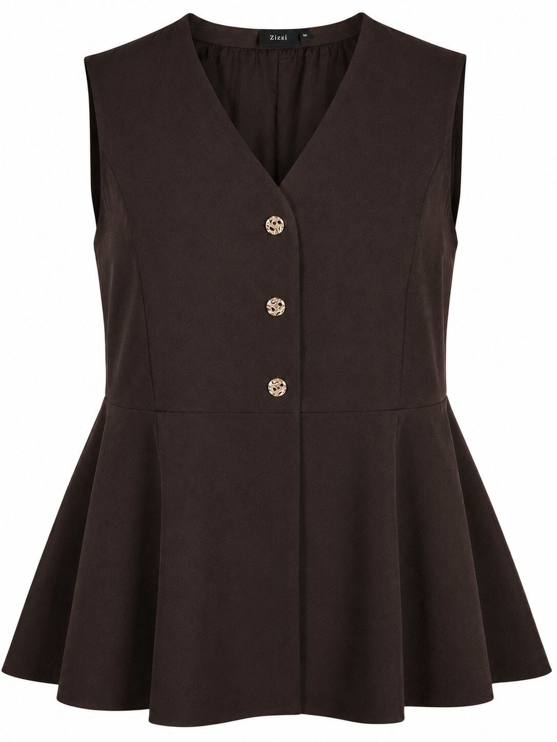 Pinstriped waistcoat with peplum