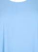 Blouse with short sleeves and a round neckline, Light Blue, Packshot image number 2
