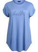 Short sleeve nightgown with text print, , Packshot image number 0