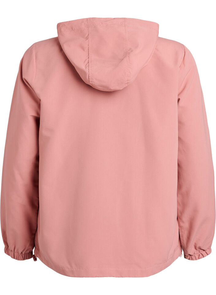 Lightweight jacket with a hood and zipper, Rose, Packshot image number 1