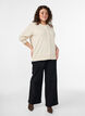 Fine-knit cardigan with round neck, Beige, Model image number 1