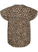Sleeveless A-line cotton shirt blouse, Brown, Packshot image number 1