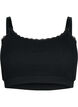 Nursing bra in rib quality, Black, Packshot image number 0