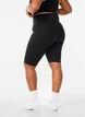 Long tight training shorts, Black, Packshot image number 2