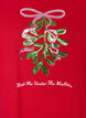 Christmas t-shirt in organic cotton, Red, Packshot image number 2