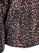 Leopard print sports jacket with a hood, Brown, Packshot image number 3