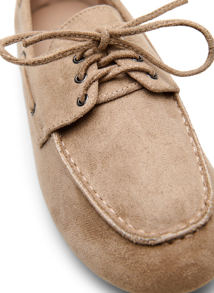Faux suede moccasins, Beige, Packshot image number 2