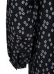 Long-sleeved tunic with floral print, Black, Packshot image number 3
