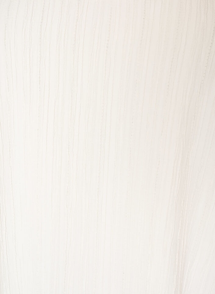 Blouse with texture, V-neck and ruffles, Vanilla, Packshot image number 2