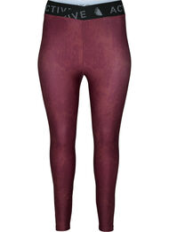 Printed training tights with 7/8 length, Dot AOP, Packshot