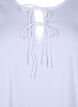 Tunic in viscose with ties, Bright White, Packshot image number 2