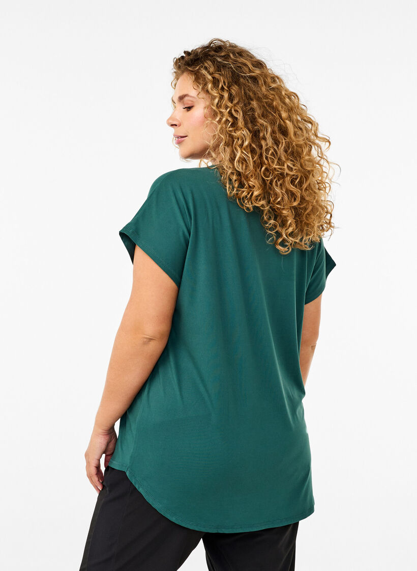 V-neck training t-shirt, Bistro Green, Model image number 1