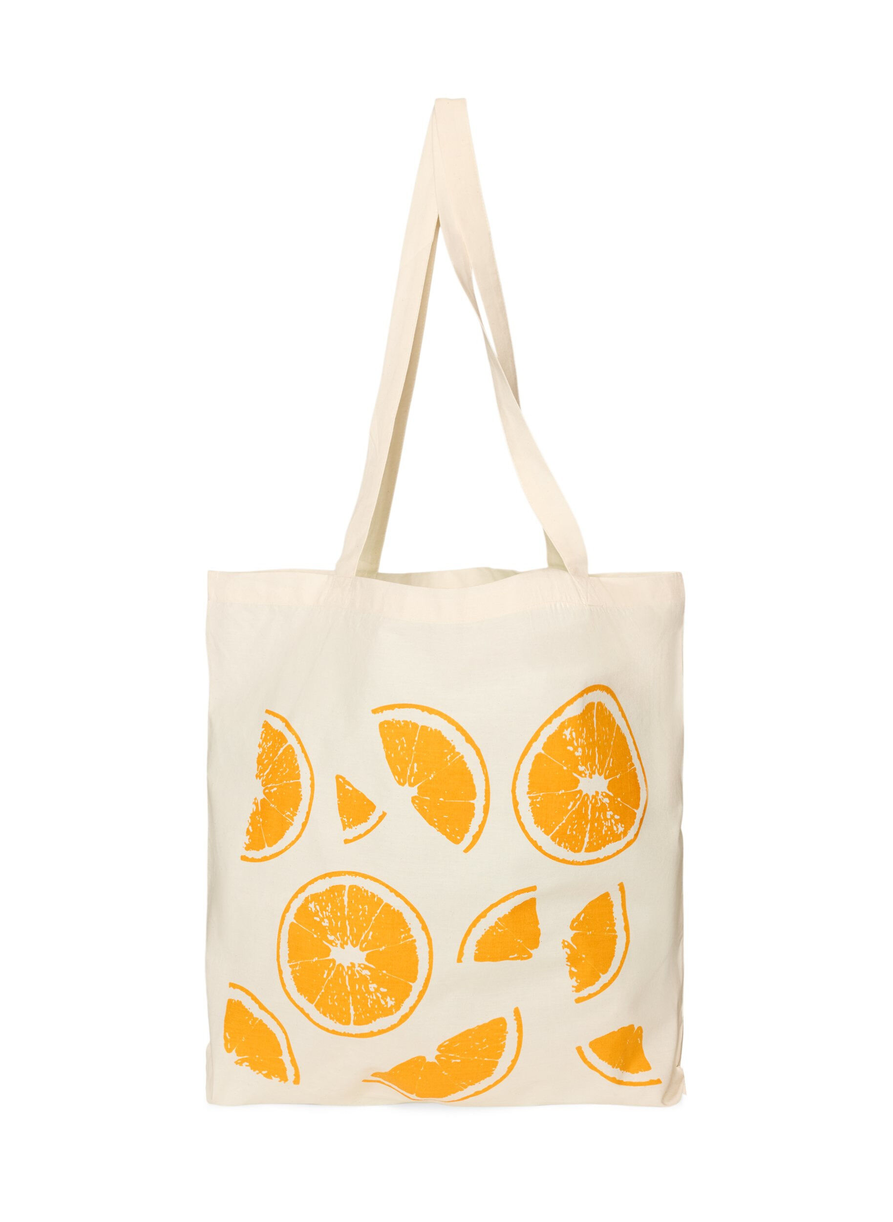 ZizzifashionTote bag with print, Orange, Packshot image number 0