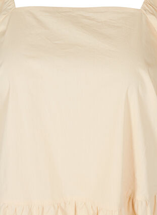 Cotton A-line dress with balloon sleeves, Pink Tint, Packshot image number 2