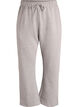High-waisted sweatpants with brushed inside, Grey, Packshot image number 0