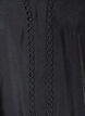Viscose blouse with V-neck and decorative details, Black, Packshot image number 2
