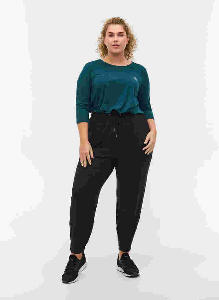 Sports top with 3/4 sleeves, Deep Teal, Model image number 2