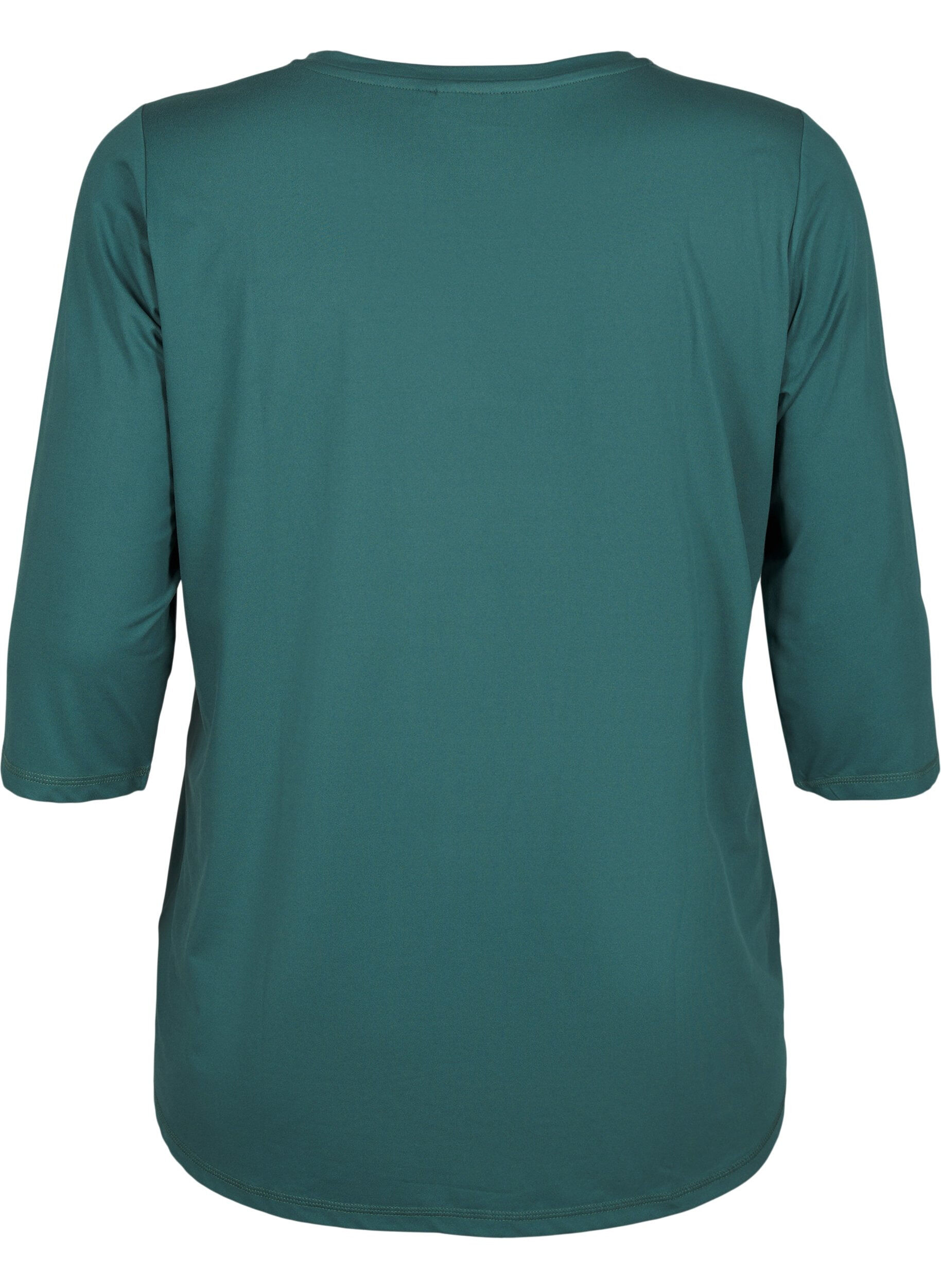 ZizzifashionWorkout top with 3/4 sleeves, Green, Packshot image number 1