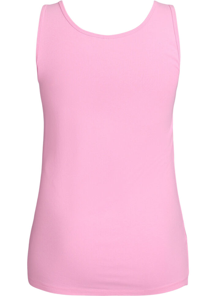 Cotton basic top, Pink, Packshot image number 1