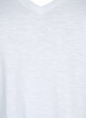 Short-sleeved basic t-shirt with v-neck, White, Packshot image number 2