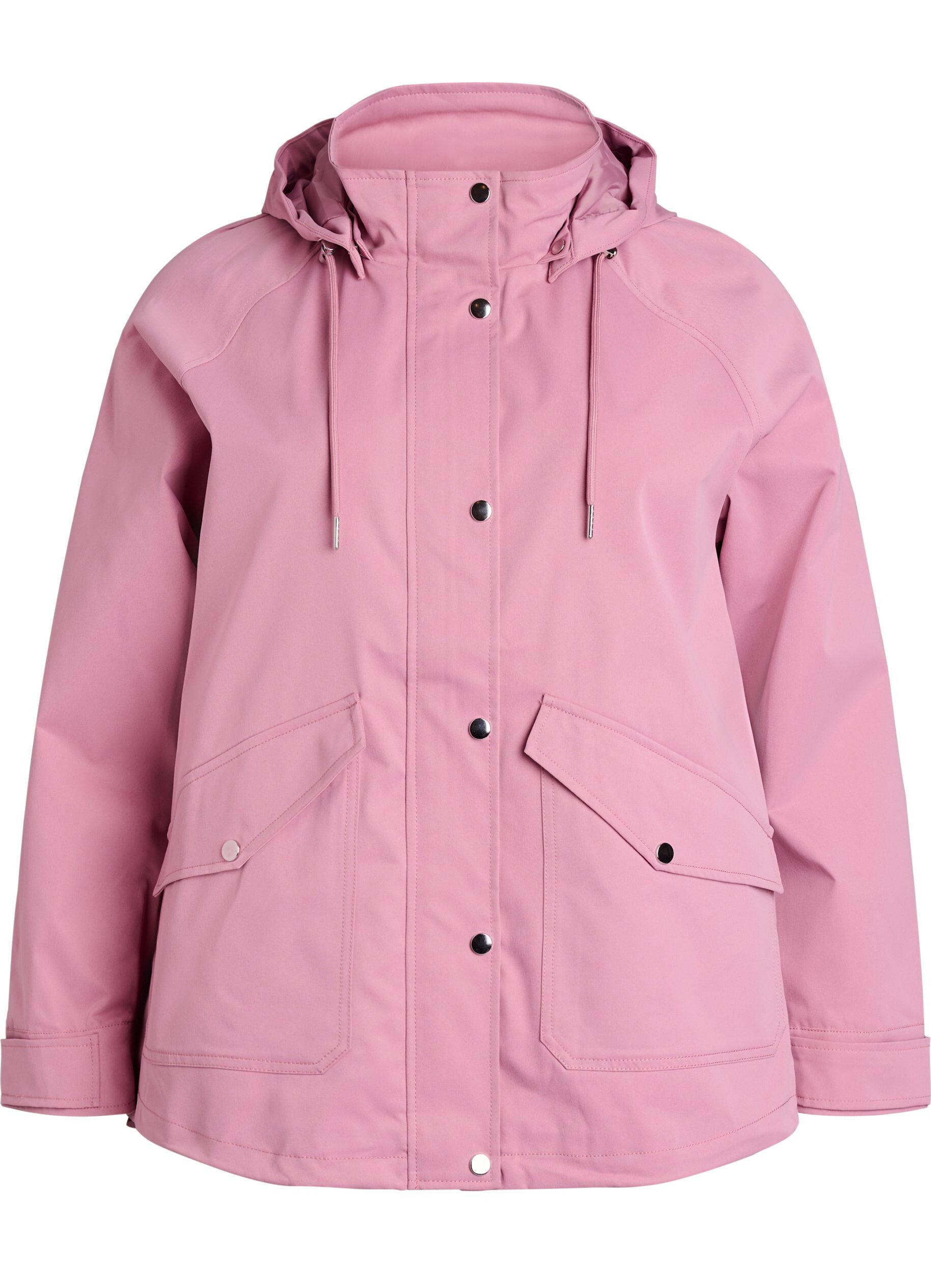 Zizzifashion Short spring jacket with a detachable hood, Rose, Packshot image number 0