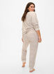 Printed velour pants, Pink Tint AOP, Model image number 1