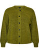 Rib knit cardigan with buttons, Green, Packshot image number 0
