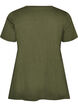 T-shirt with a round neck and A-line shape, Green, Packshot image number 1