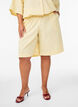Striped high-waisted shorts with a loose fit, Yellow, Model image number 3